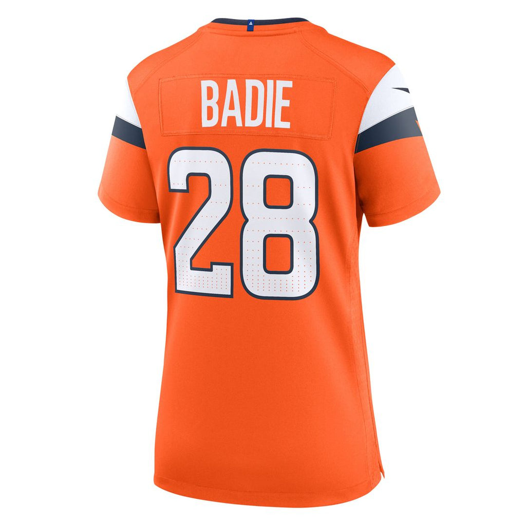 Tyler Badie Denver Broncos Nike Women's Team Game Official Jersey -  Orange