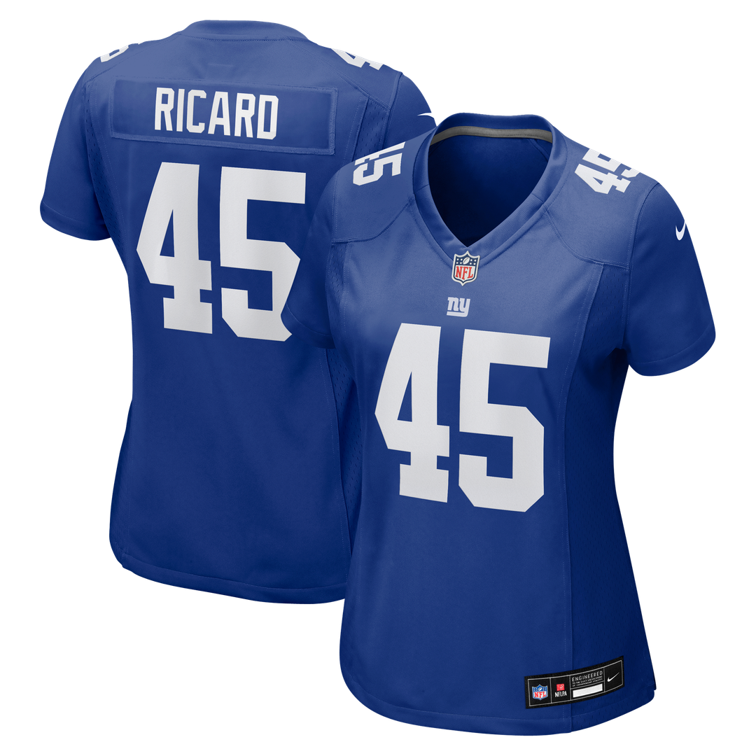 Patrick Ricard New York Giants Nike Women's Team Game Official Jersey -  Royal