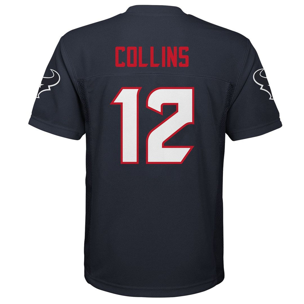 Nico Collins Houston Texans Youth Replica Player Official Jersey - Navy