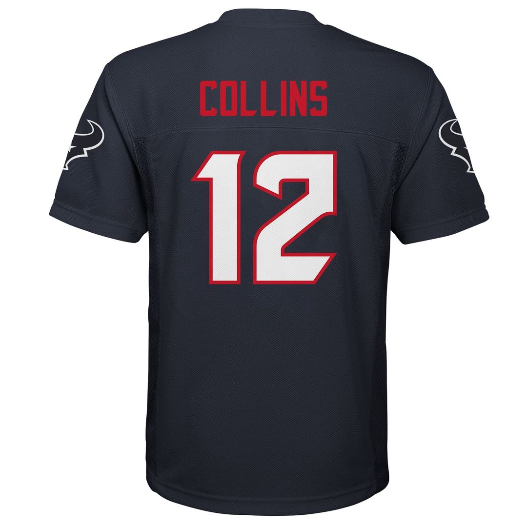 Nico Collins Houston Texans Youth Replica Player Official Jersey - Navy