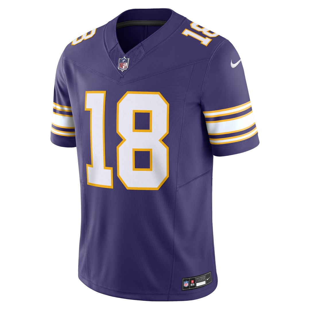 Justin Jefferson Minnesota Vikings Nike Vapor F.U.S.E. Limited Official Jersey - Purple