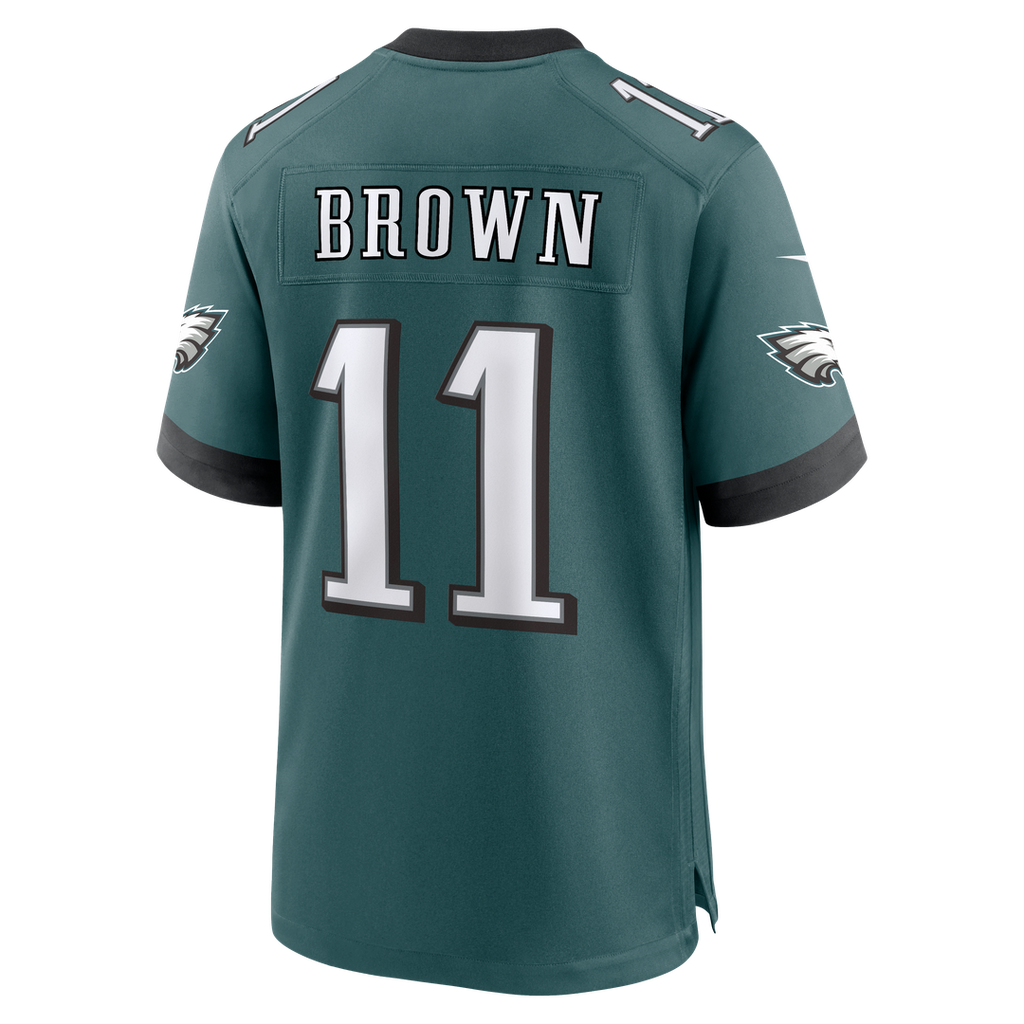 A.J. Brown Philadelphia Eagles Nike Team Game Jersey - Midnight Green