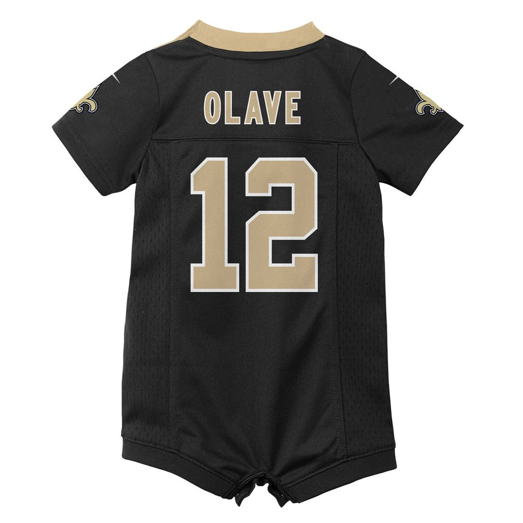 Chris Olave New Orleans Saints Nike Newborn & Infant Game Romper Official Jersey - Black