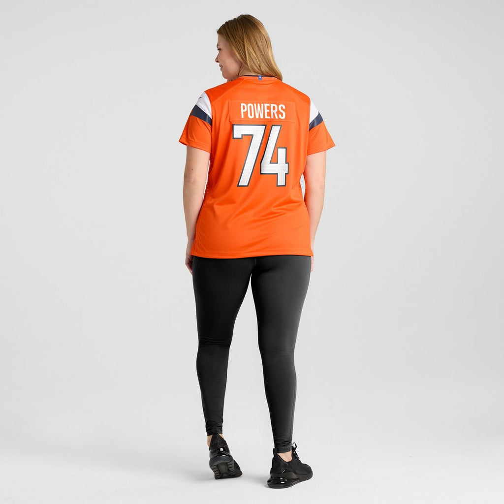 Ben Powers Denver Broncos Nike Women's Team Game Jersey - Orange