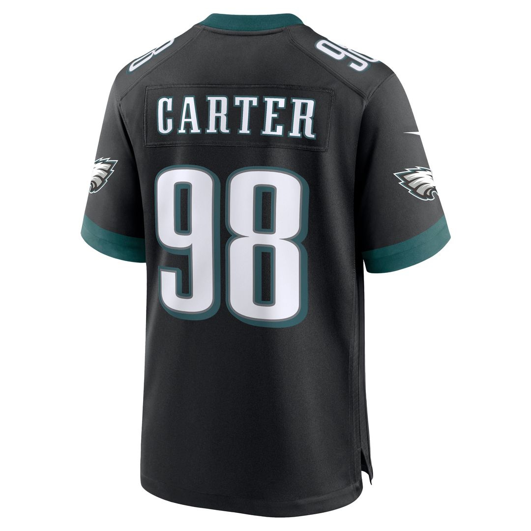 Jalen Carter Philadelphia Eagles Nike Alternate Game Player Official Jersey - Black