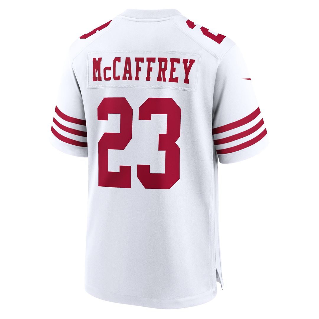 Christian McCaffrey San Francisco 49ers Nike Game Player Official Jersey - White