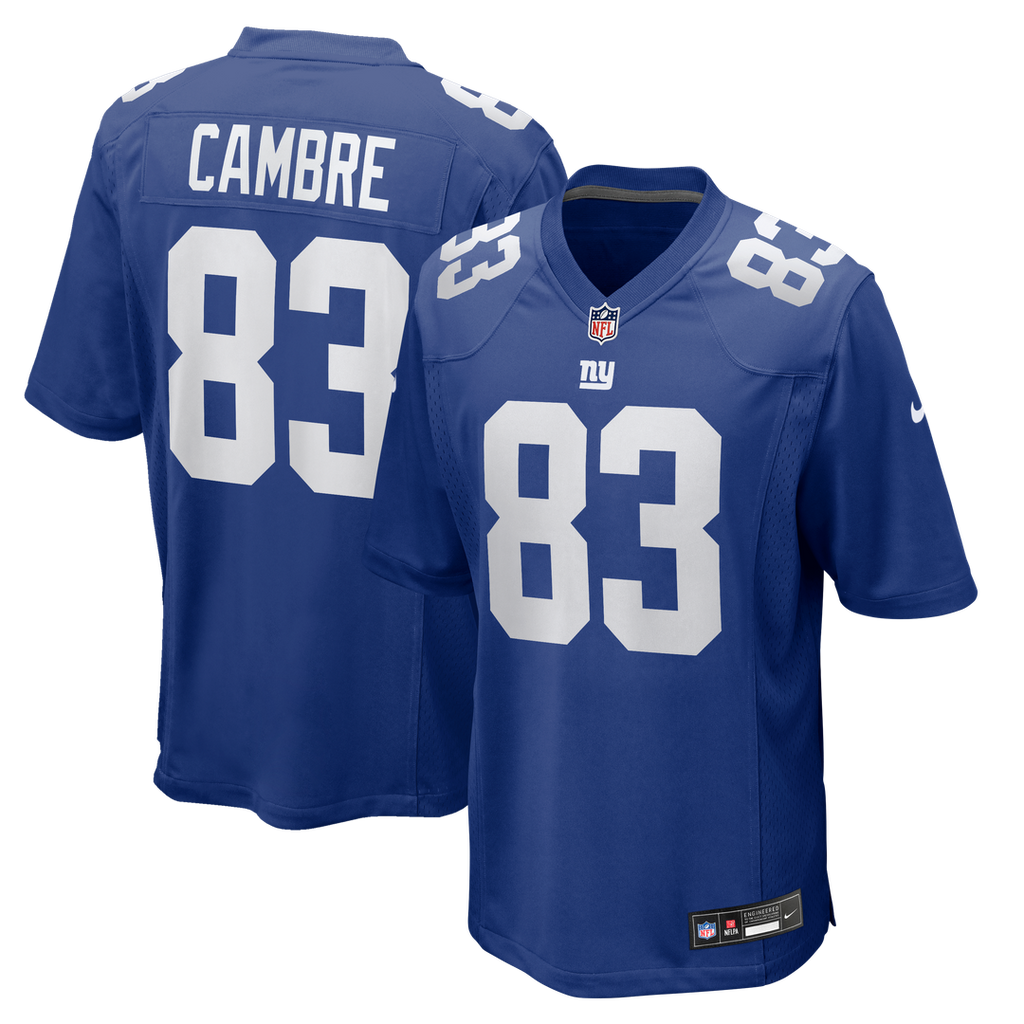 Dalen Cambre New York Giants Nike Team Game Official Jersey -  Royal