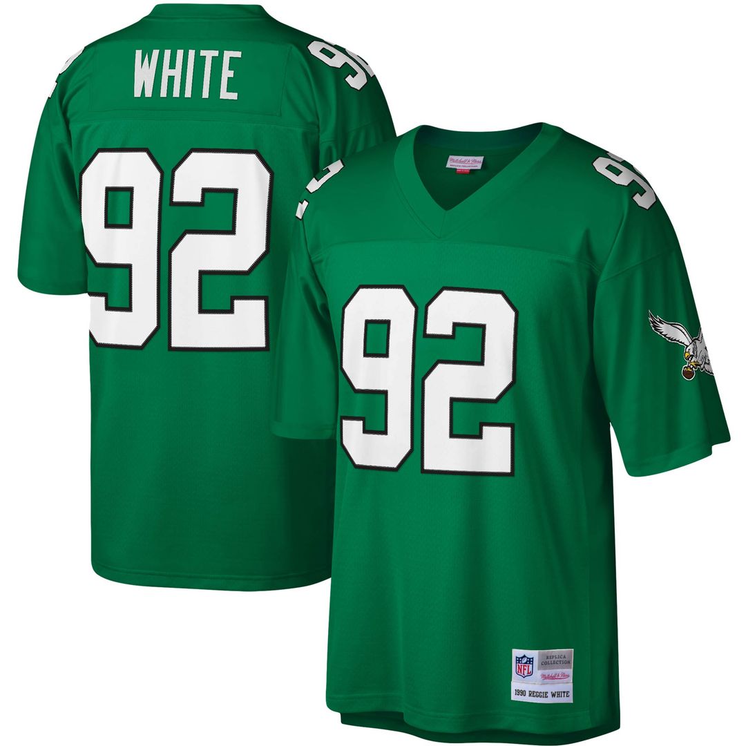 Reggie White Philadelphia Eagles Mitchell & Ness Legacy Replica Official Jersey - Kelly Green