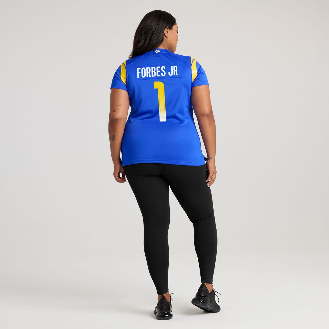 Emmanuel Forbes Jr. Los Angeles Rams Nike Women's Team Game Official Jersey -  Royal