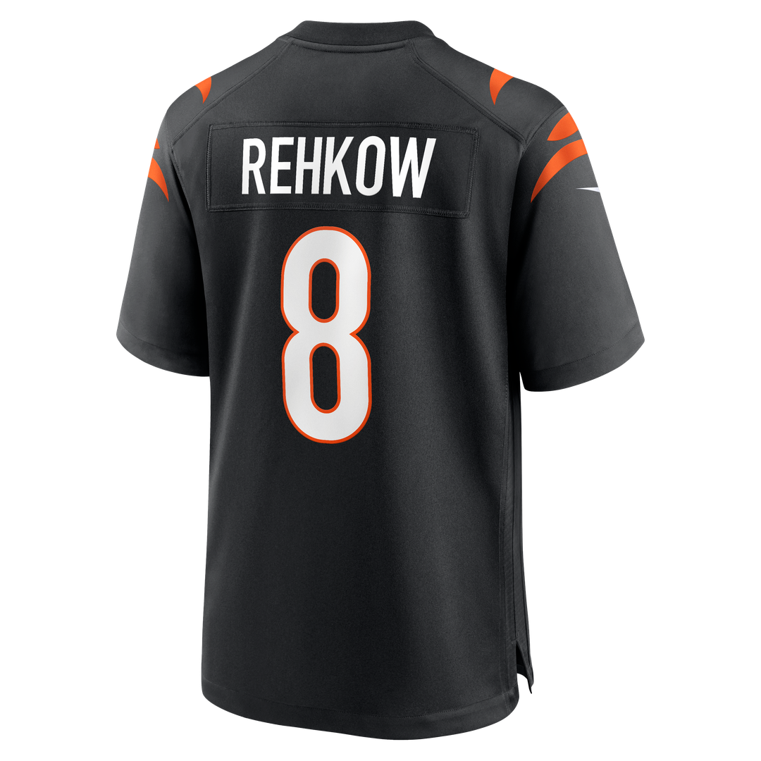Ryan Rehkow Cincinnati Bengals Nike  Game Official Jersey -  Black