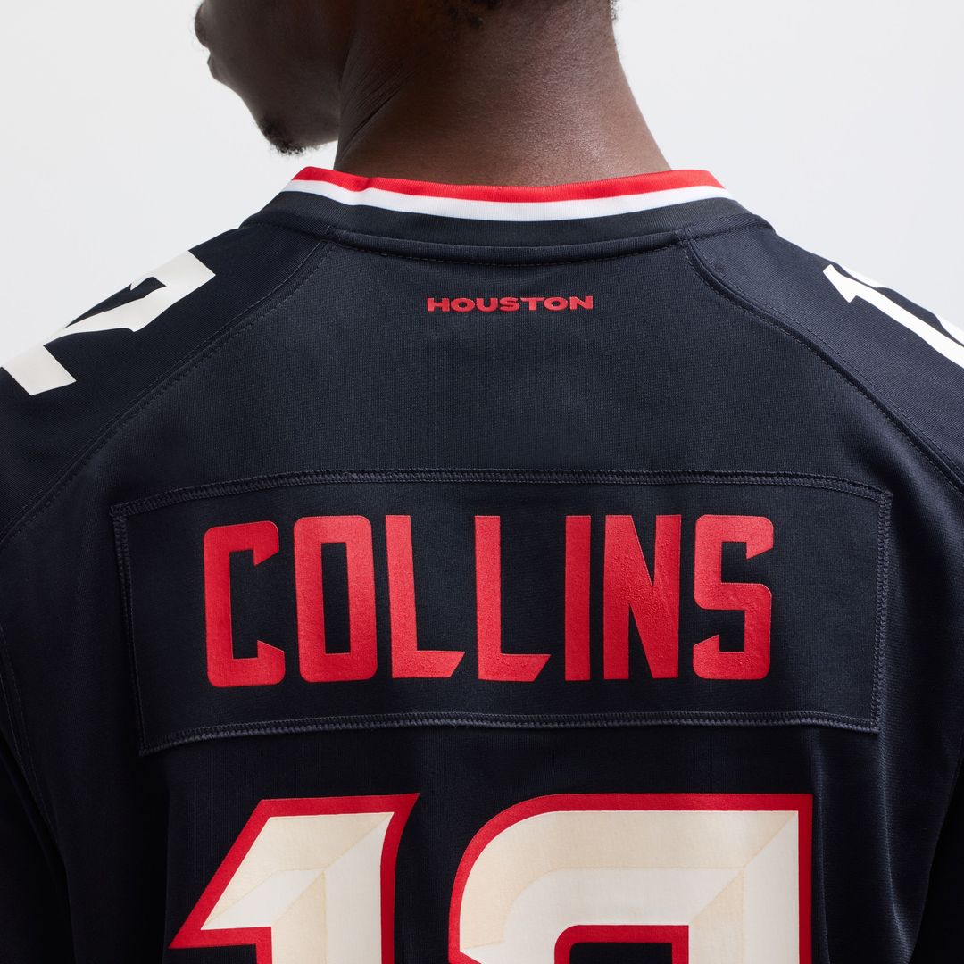 Nico Collins Houston Texans Nike Game Official Jersey - Navy