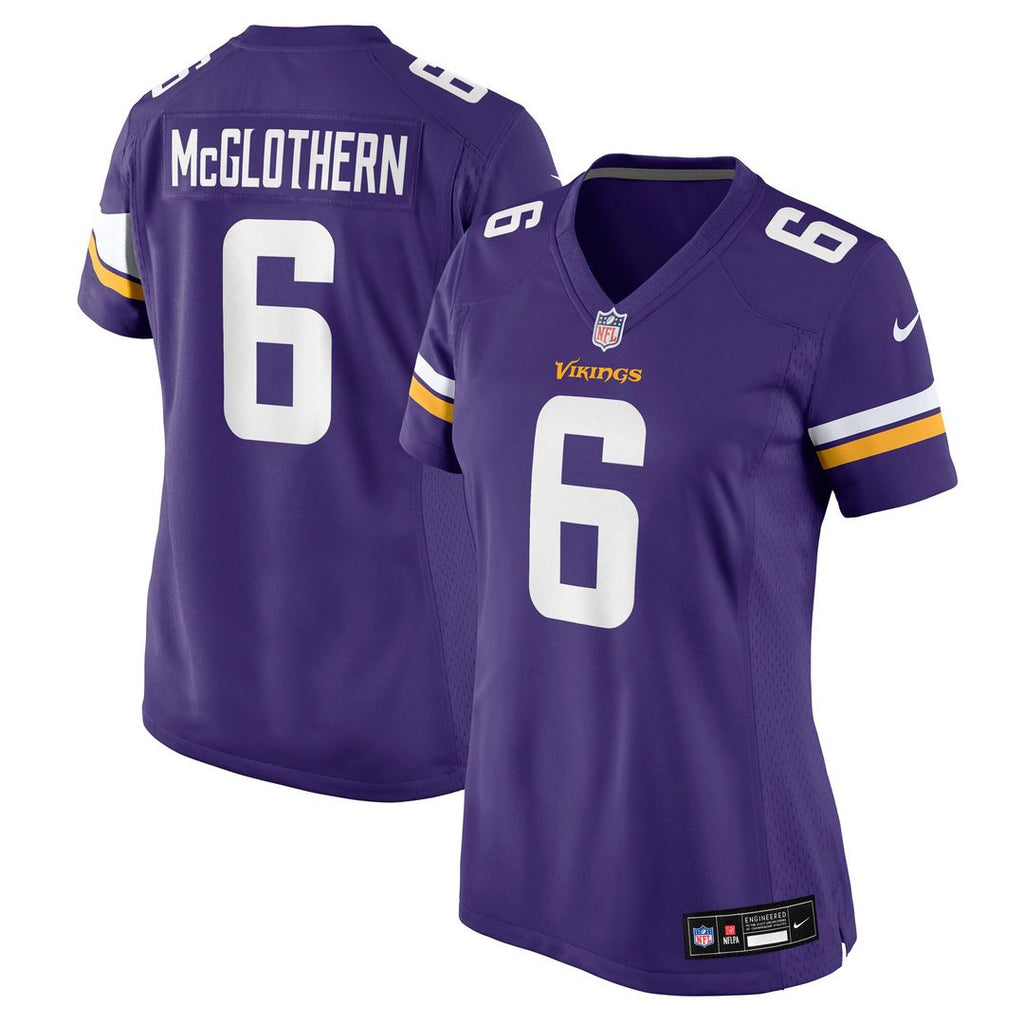 Dwight McGlothern Minnesota Vikings Nike Women's Team Game Official Jersey -  Purple