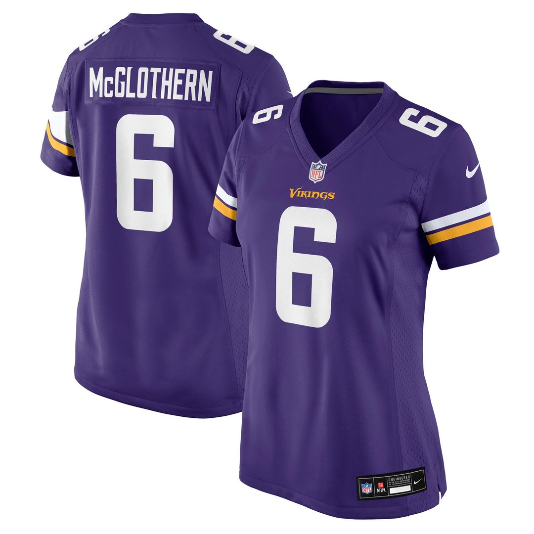 Dwight McGlothern Minnesota Vikings Nike Women's Team Game Official Jersey -  Purple