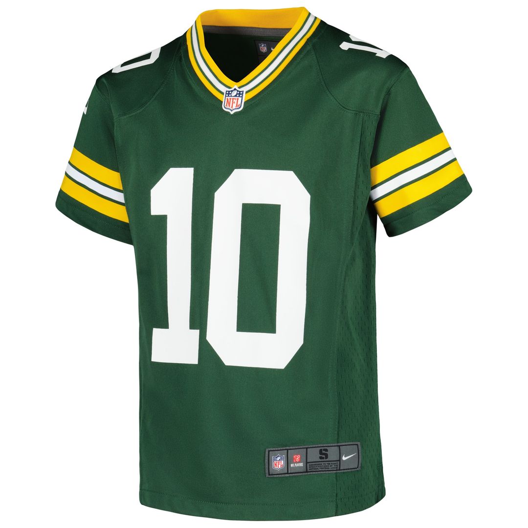 Jordan Love Green Bay Packers Nike Youth Game Official Jersey - Green