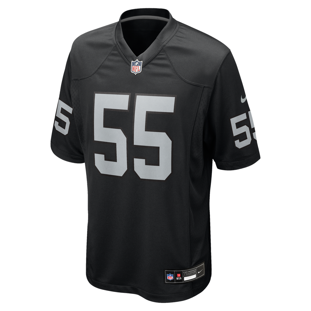 Cody Lindenberg Las Vegas Raiders Nike Team Game Jersey - Black