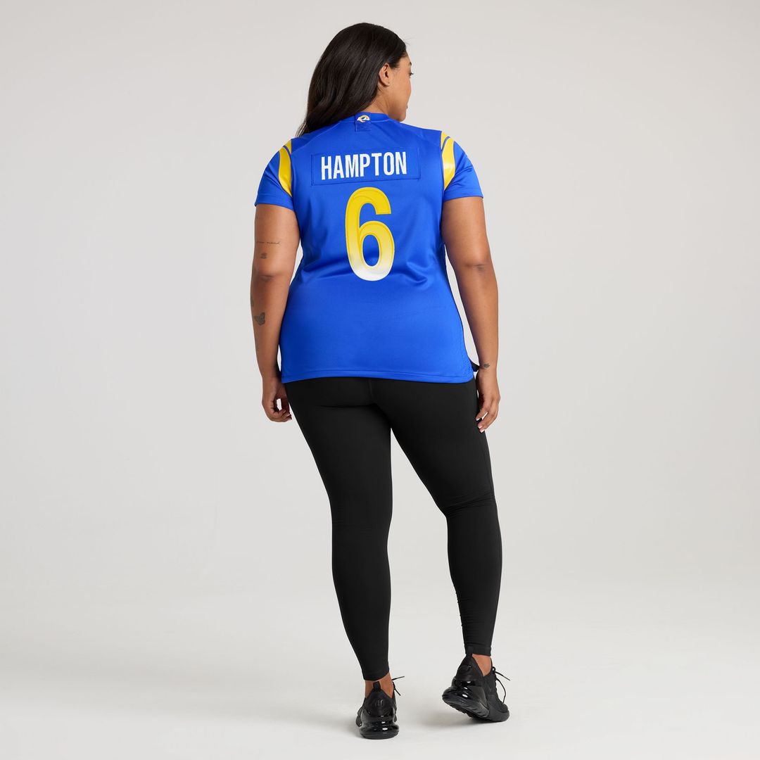 Nick Hampton Los Angeles Rams Nike Women's Team Game Jersey - Royal