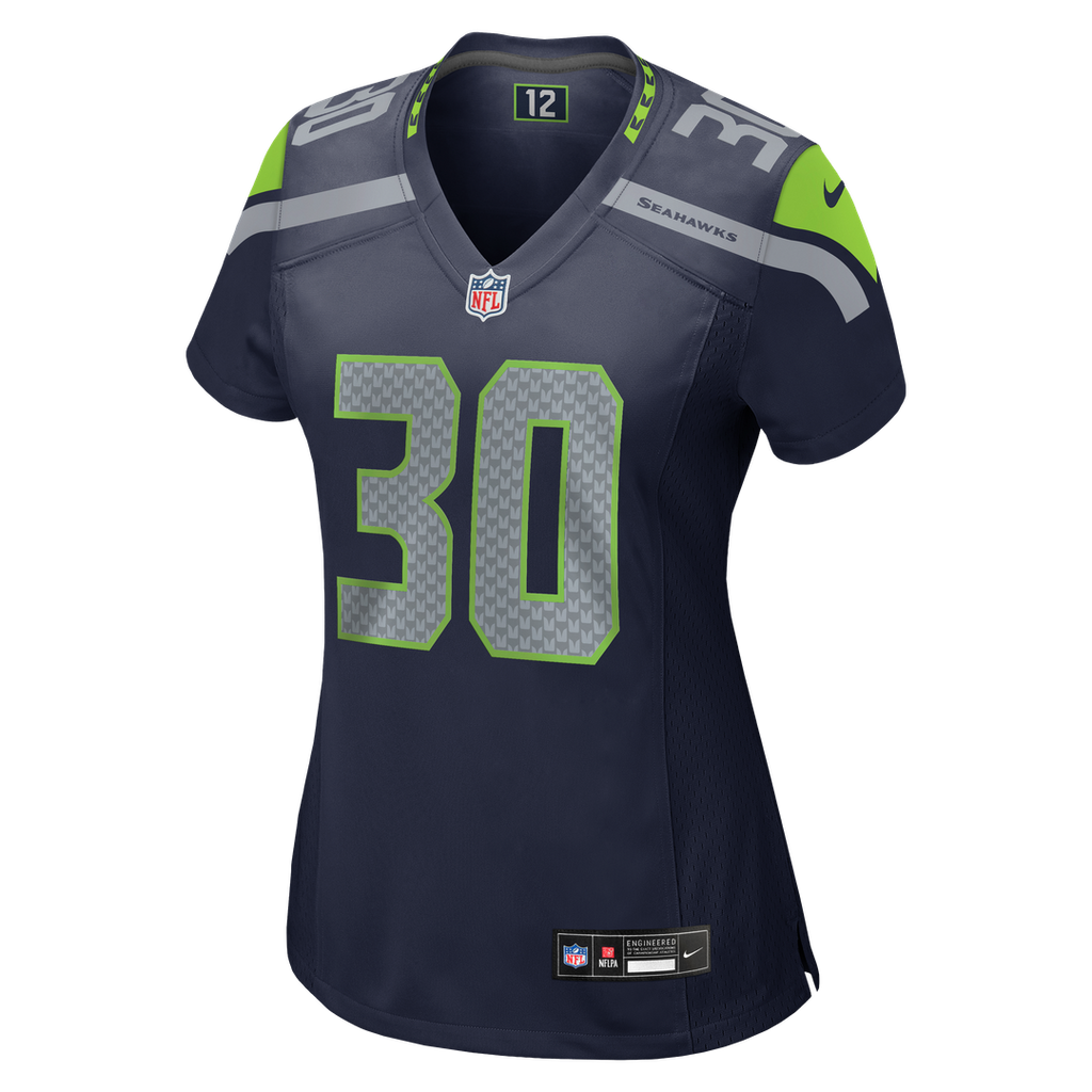 Cam Akers Seattle Seahawks Nike Women's Team Game Jersey - College Navy
