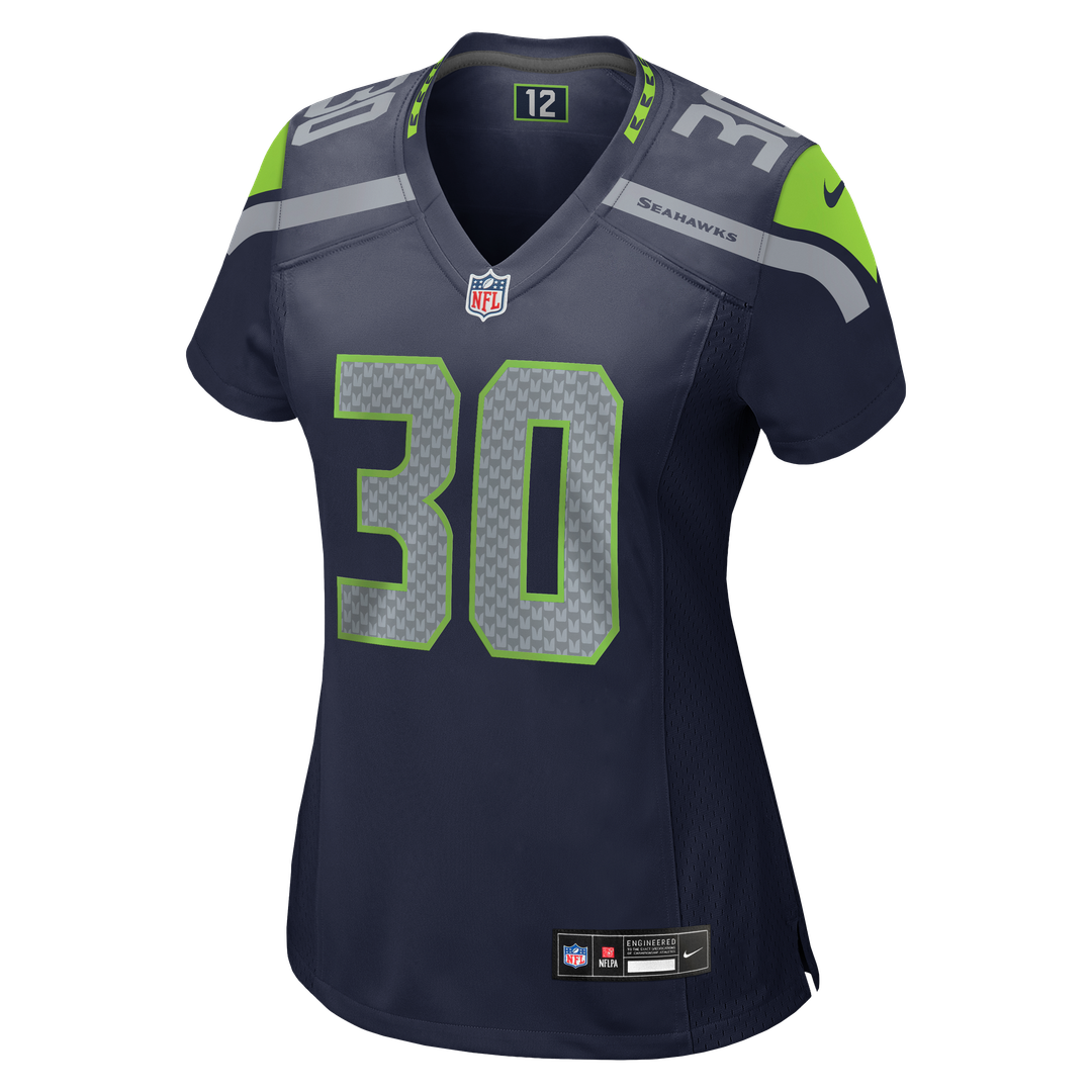 Cam Akers Seattle Seahawks Nike Women's Team Game Jersey - College Navy