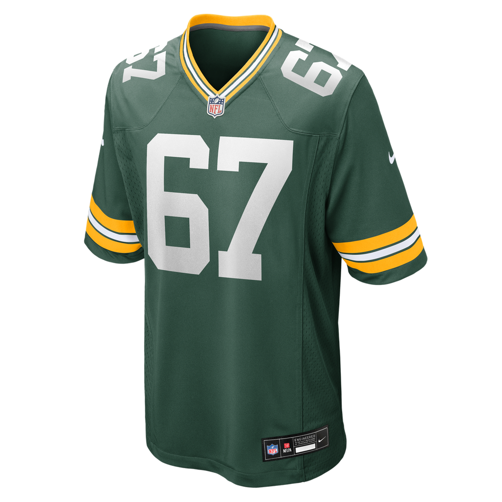 Donovan Jennings Green Bay Packers Nike Team Game Official Jersey -  Green