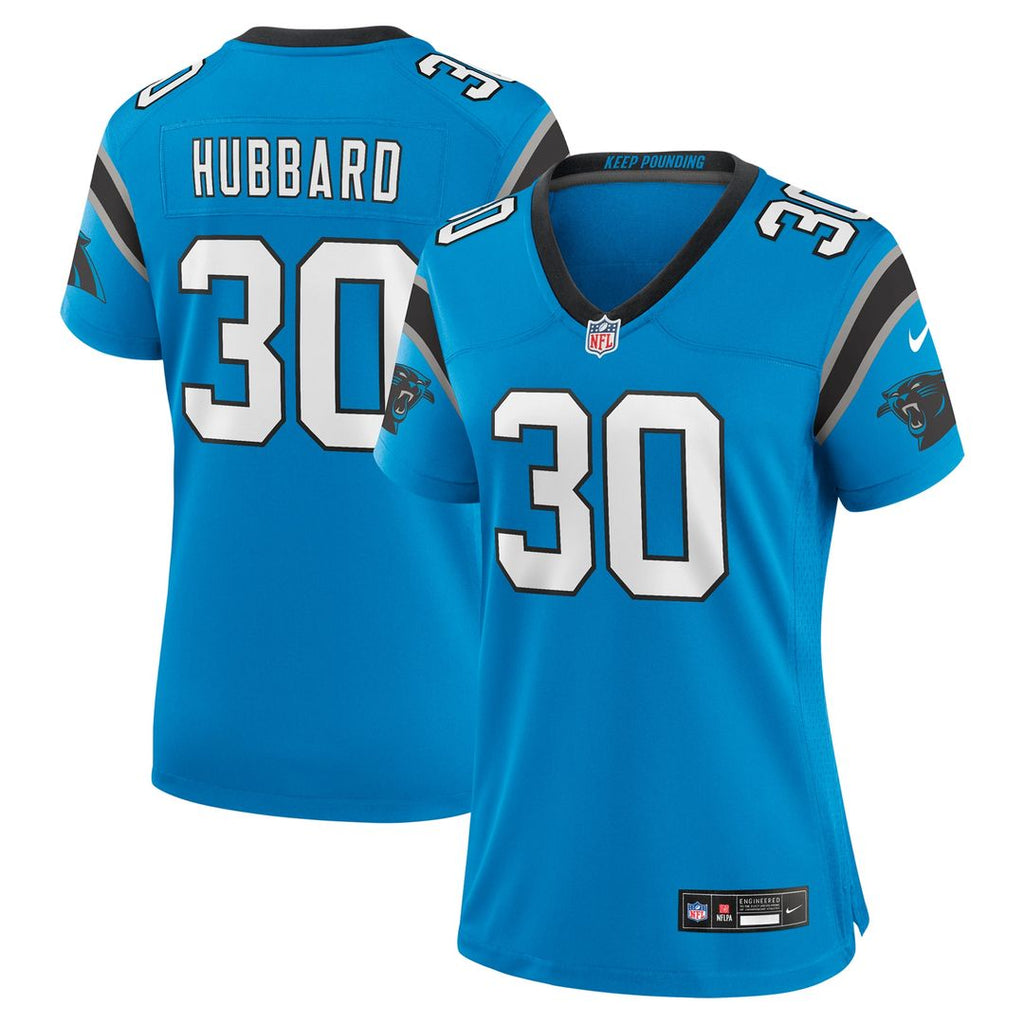 Chuba Hubbard Carolina Panthers Nike Women's Alternate Game Jersey - Blue