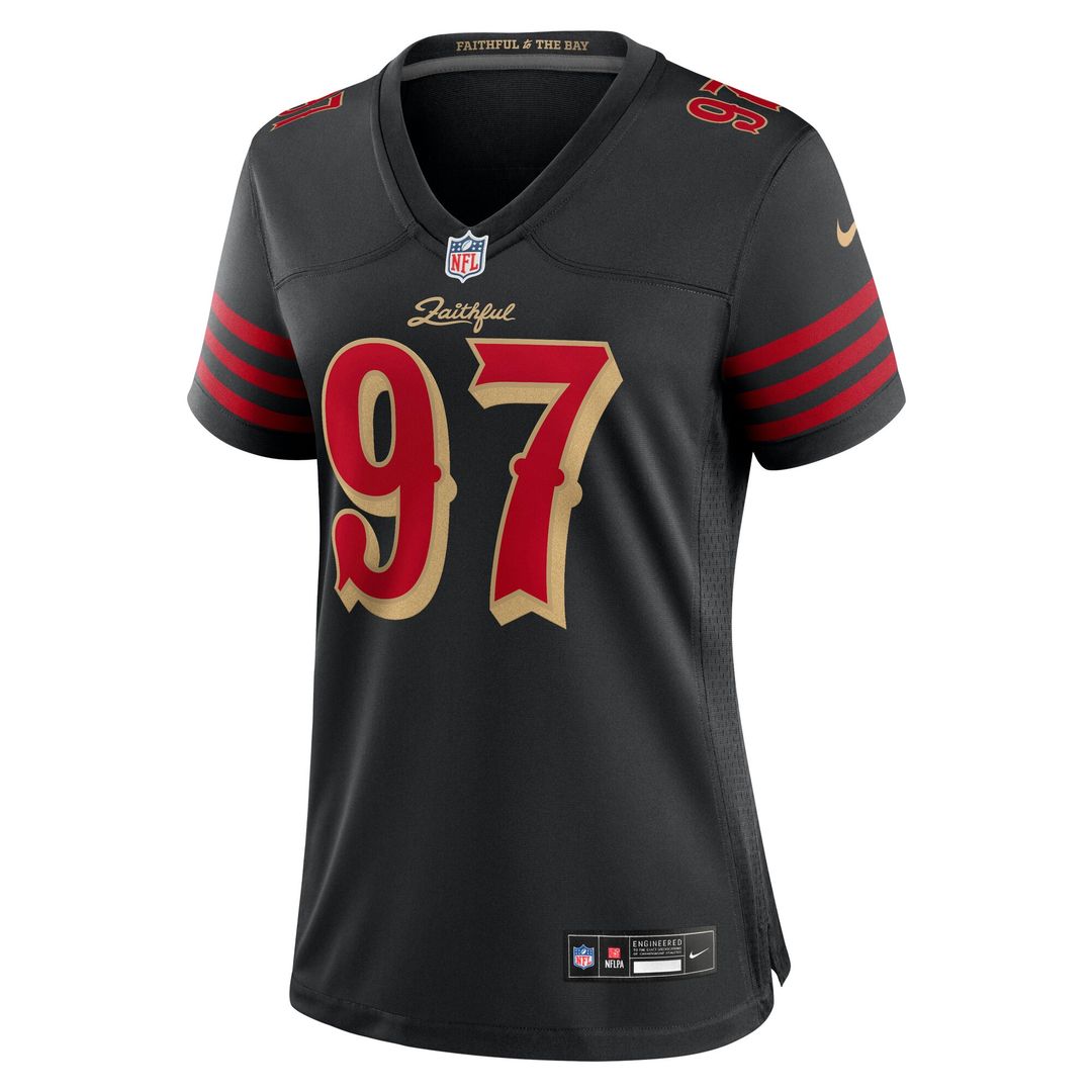 Nick Bosa San Francisco 49ers Nike Women's 2025 Rivalries Collection Game Jersey - Black