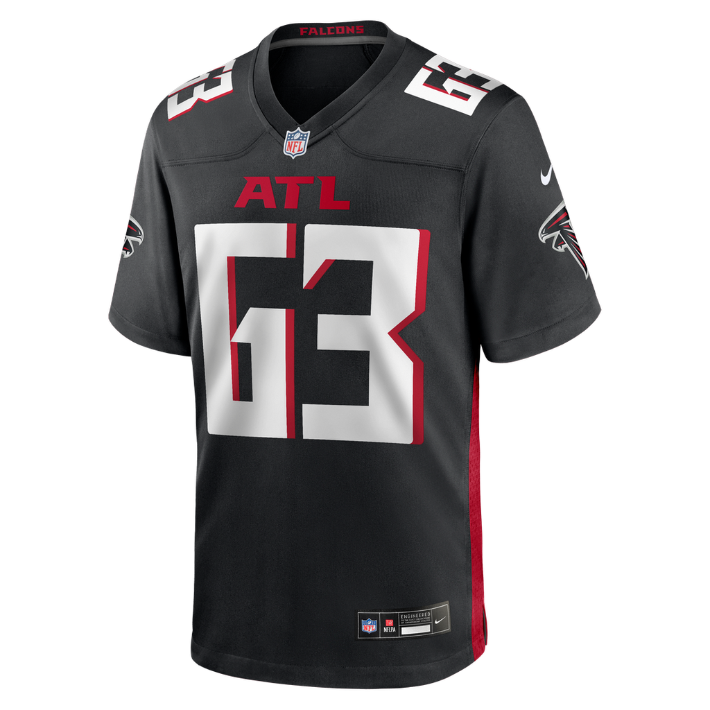 Chris Lindstrom Atlanta Falcons Nike Game Official Jersey - Black