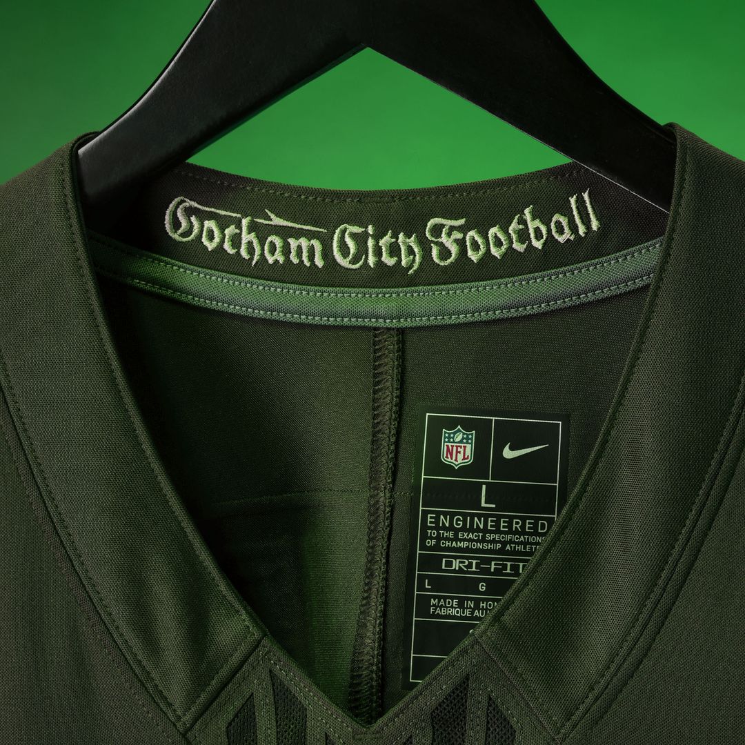Garrett Wilson New York Jets Nike 2025 Rivalries Collection Stitched Limited Official Jersey - Gotham Green