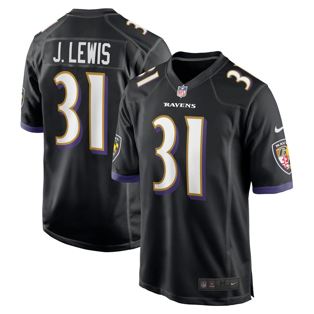 Jamal Lewis Baltimore Ravens Nike Retired Player Alternate Game Official Jersey - Black