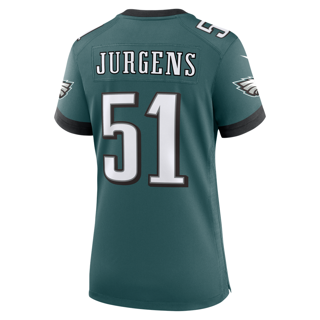 Cam Jurgens Philadelphia Eagles Nike Women's Team Game Official Jersey -  Midnight Green