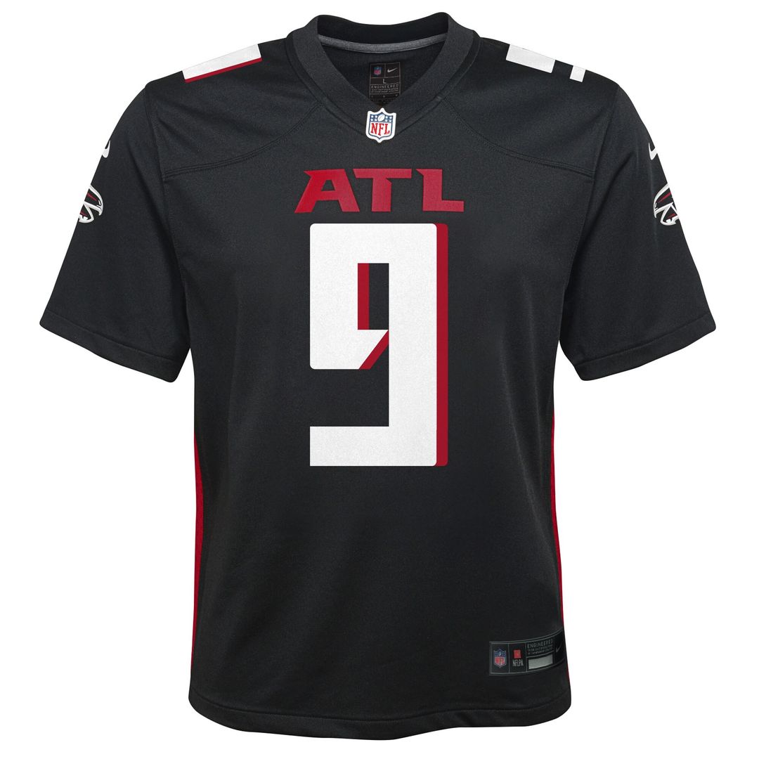 Michael Penix Jr. Atlanta Falcons Nike Youth Team Game Official Jersey - Black