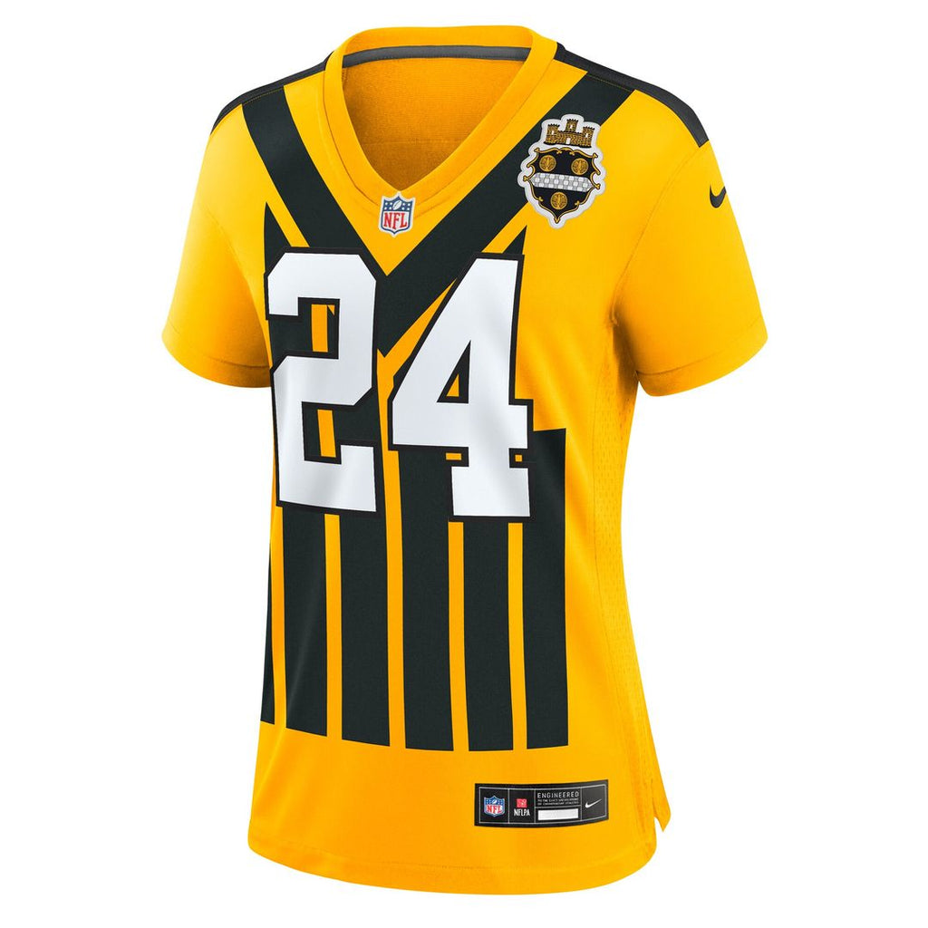 Joey Porter Jr. Pittsburgh Steelers Nike Women's Alternate 1933 Throwback Game Official Jersey - Gold