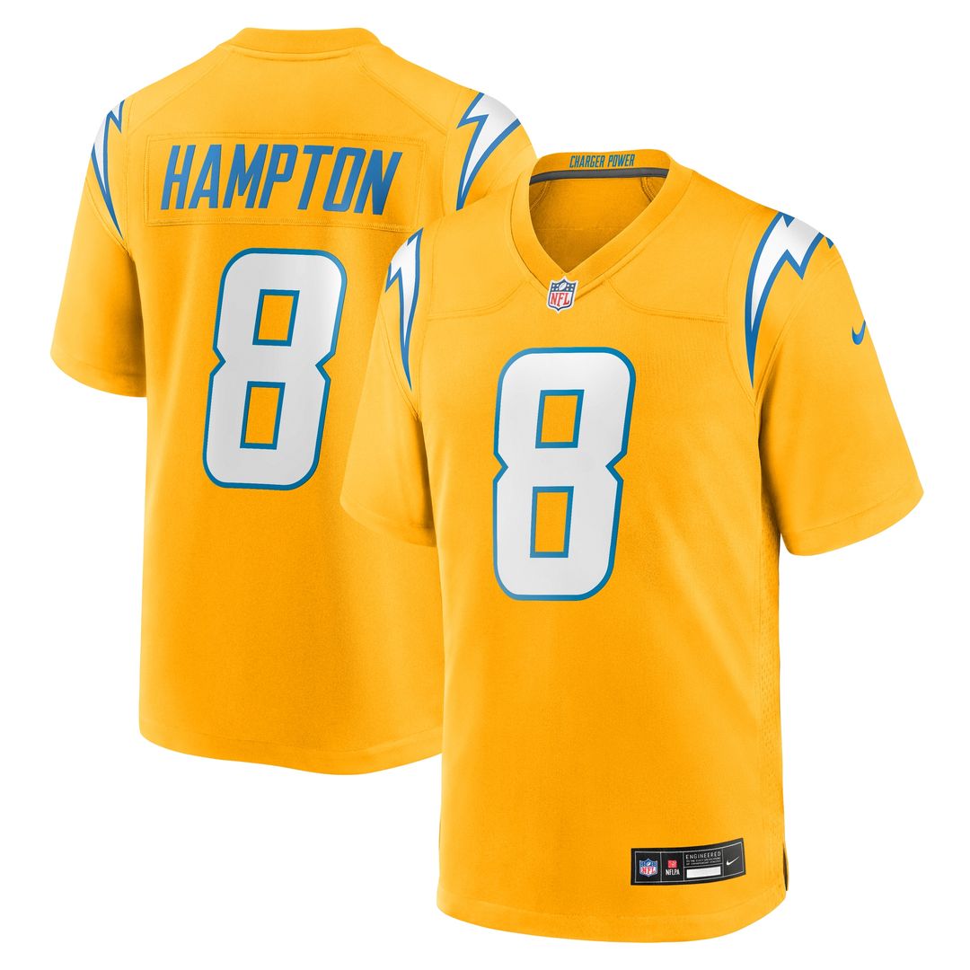 Omarion Hampton Los Angeles Chargers Nike Alternate Charger Power Game Player Jersey - Gold
