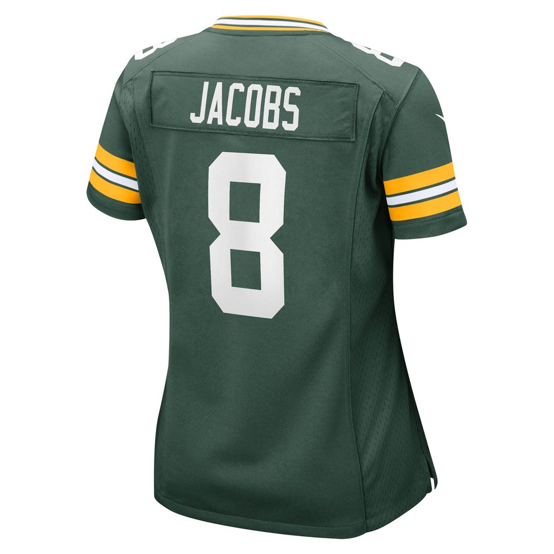 Josh Jacobs Green Bay Packers Nike Women's Team Game Jersey - Green
