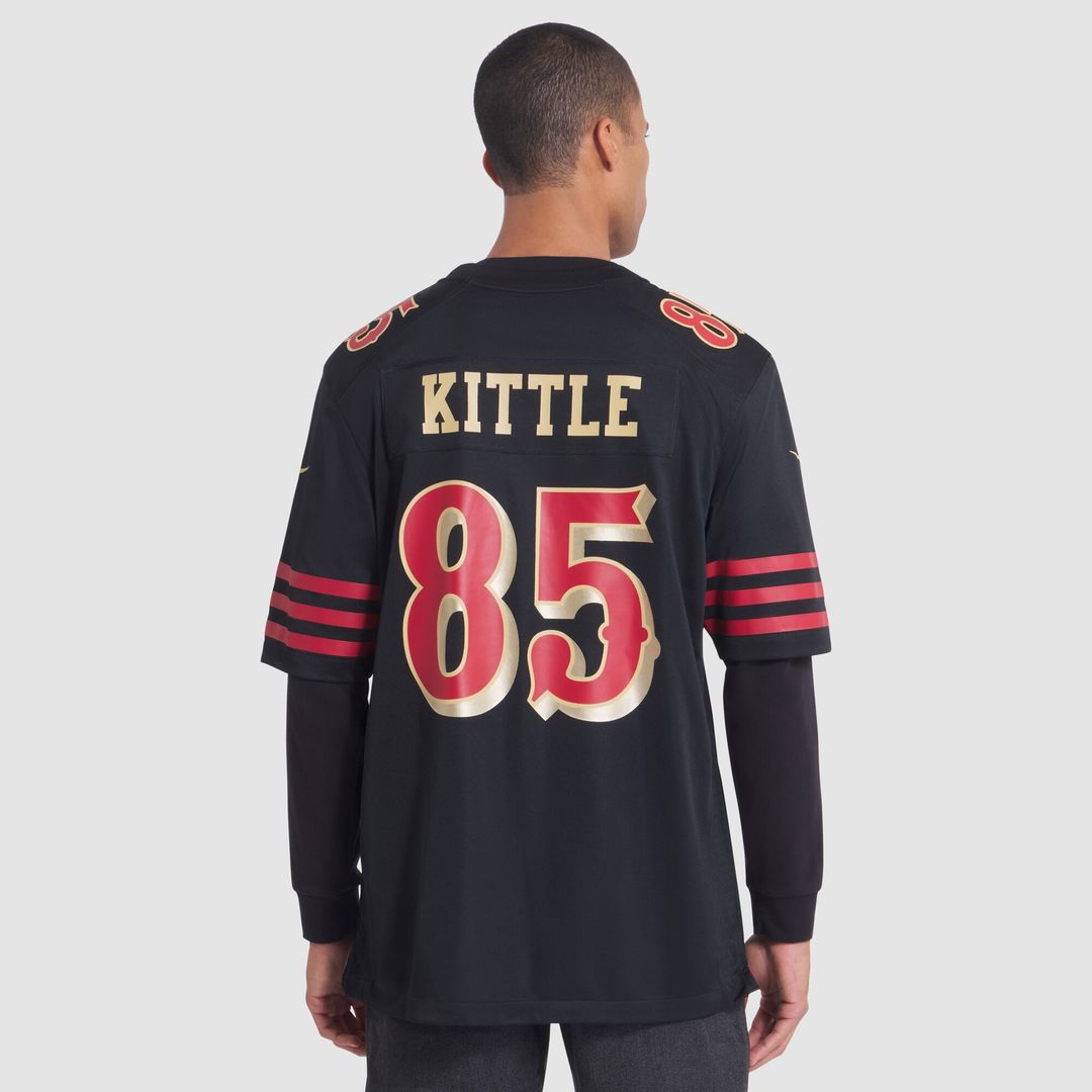 George Kittle San Francisco 49ers Nike 2025 Rivalries Collection Game Official Jersey - Black