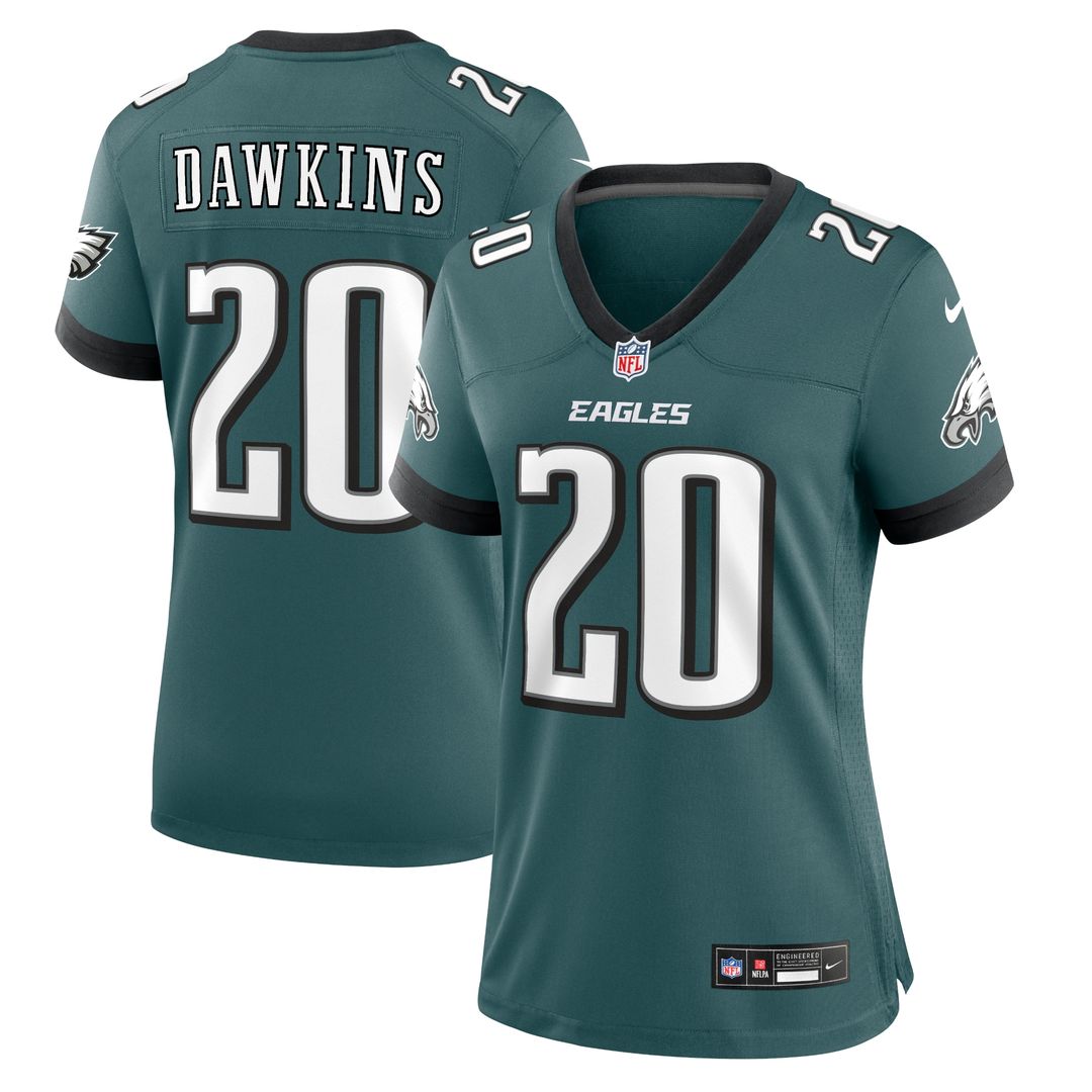 Brian Dawkins Philadelphia Eagles Nike Women's Retired Player Game Official Jersey - Midnight Green