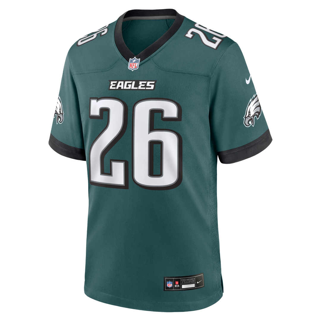Saquon Barkley Philadelphia Eagles Nike Team Game Jersey - Midnight Green