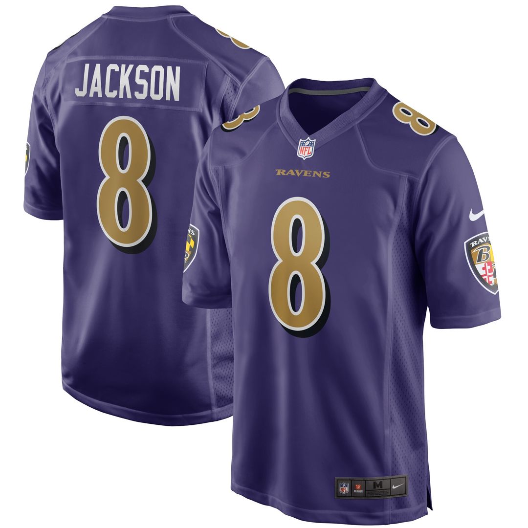 Lamar Jackson Baltimore Ravens Nike Alternate Game Jersey - Black