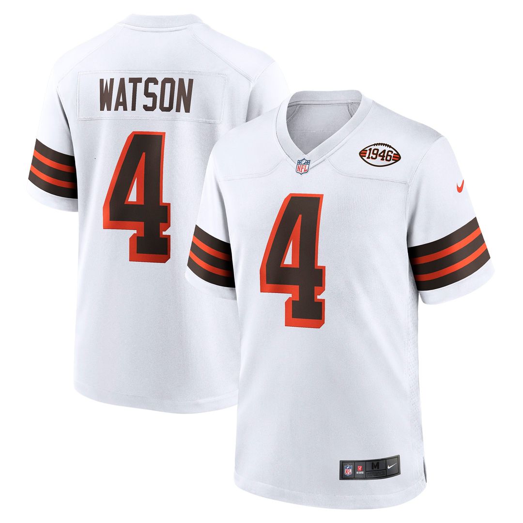 Deshaun Watson Cleveland Browns Nike Alternate Game Official Jersey - White