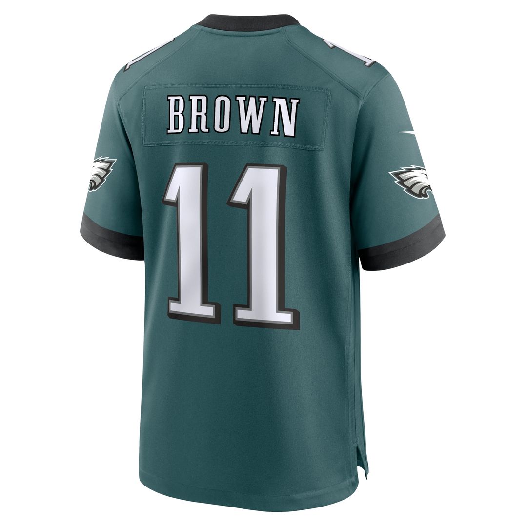 A.J. Brown Philadelphia Eagles Nike Team Game Official Jersey - Midnight Green