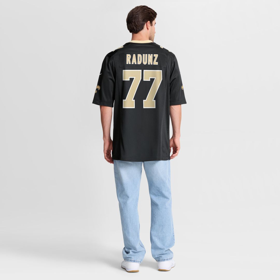 Dillon Radunz New Orleans Saints Nike Team Game Official Jersey -  Black