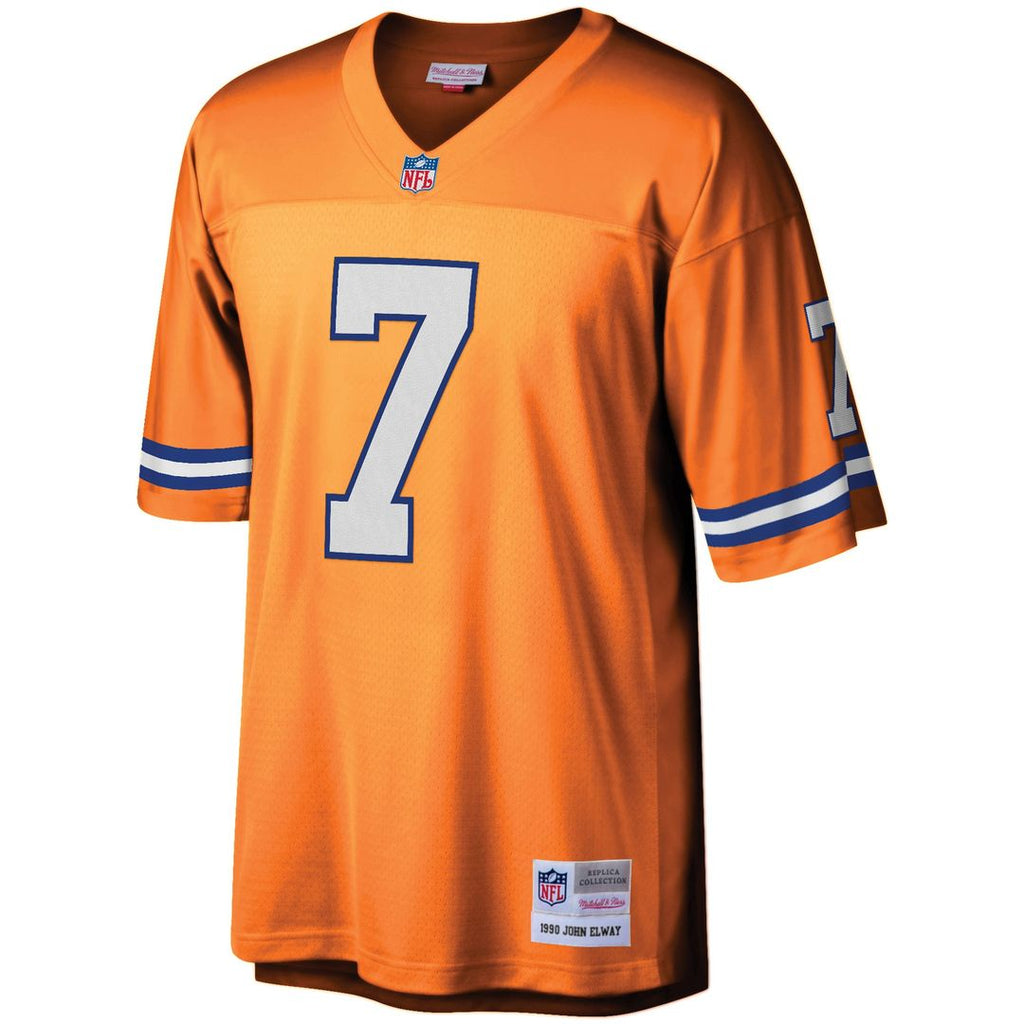 John Elway Denver Broncos Mitchell & Ness Youth 1990 Legacy Retired Player Official Jersey - Orange