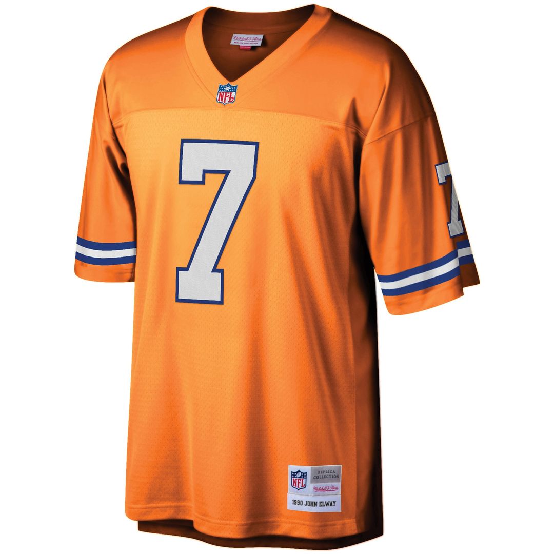 John Elway Denver Broncos Mitchell & Ness Youth 1990 Legacy Retired Player Official Jersey - Orange