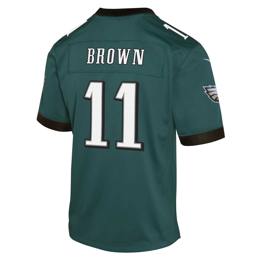 A.J. Brown Philadelphia Eagles Nike Youth Game Official Jersey - Green