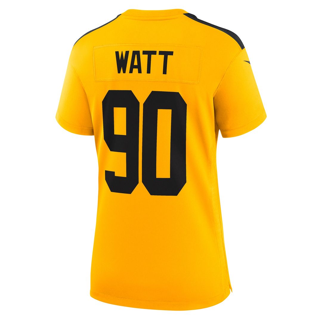 T.J. Watt Pittsburgh Steelers Nike Women's Alternate 1933 Throwback Game Official Jersey - Gold