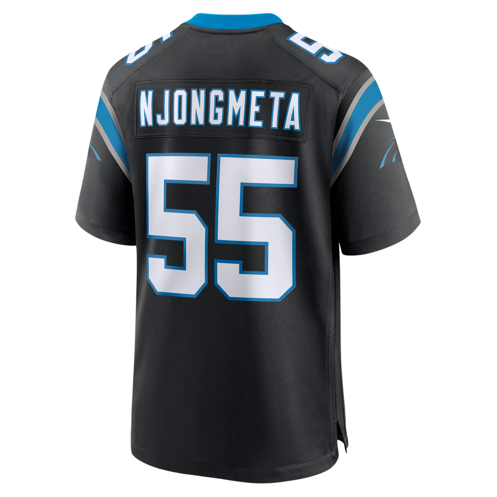 Maema Njongmeta Carolina Panthers Nike Team Game Official Jersey -  Black