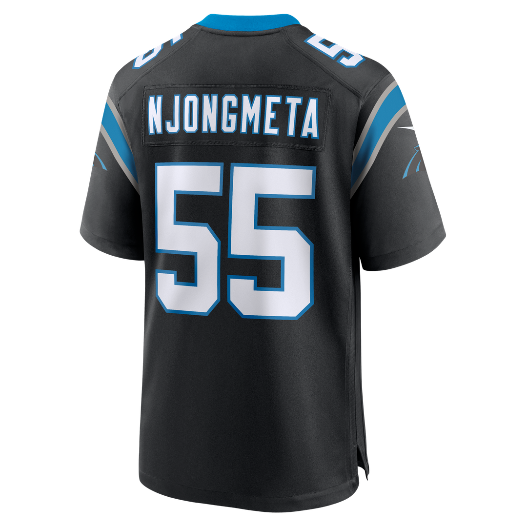 Maema Njongmeta Carolina Panthers Nike Team Game Official Jersey -  Black