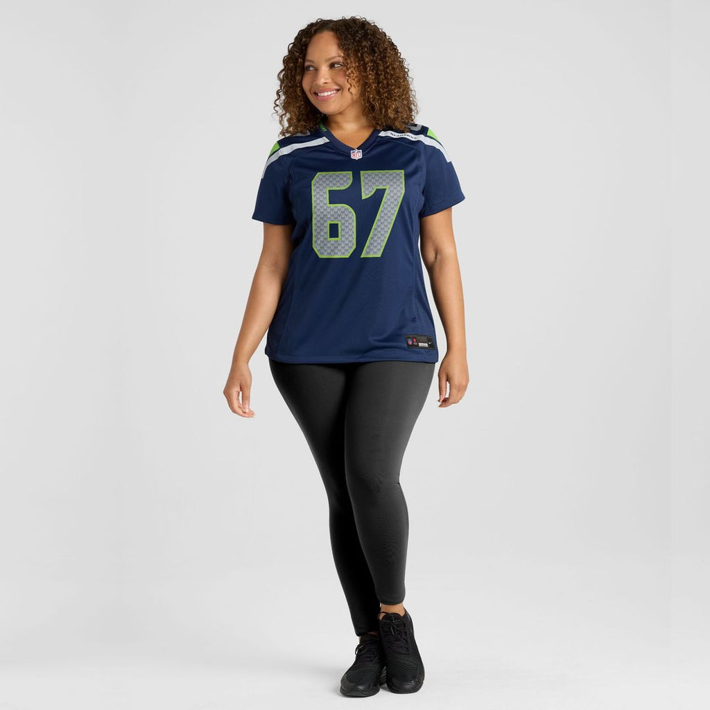 Charles Cross Seattle Seahawks Nike Women's Team Game Jersey - College Navy