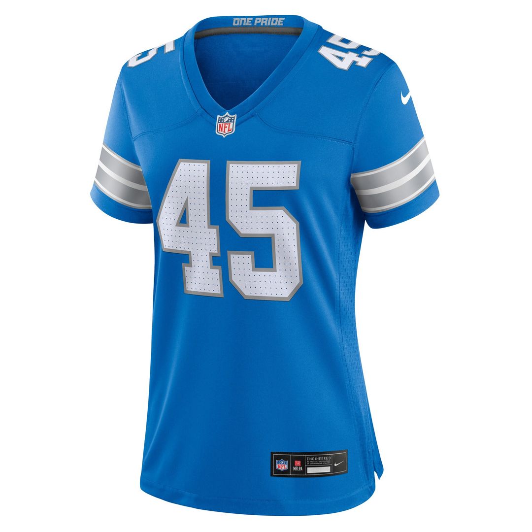 Isaac Ukwu Detroit Lions Nike Women's Game Jersey - Blue