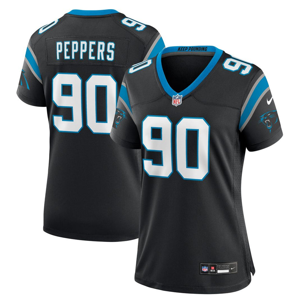 Julius Peppers Carolina Panthers Nike Women's Retired Player Game Official Jersey - Black