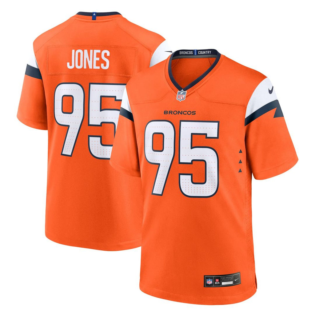 Sai'vion Jones Denver Broncos Nike Team Game Jersey - Orange